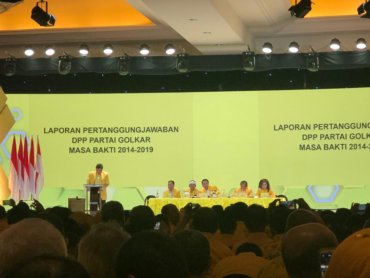 Liputan Khusus Munas Golkar X: Paripurna II, Laporan Pertanggungjawaban Airlangga Hartarto