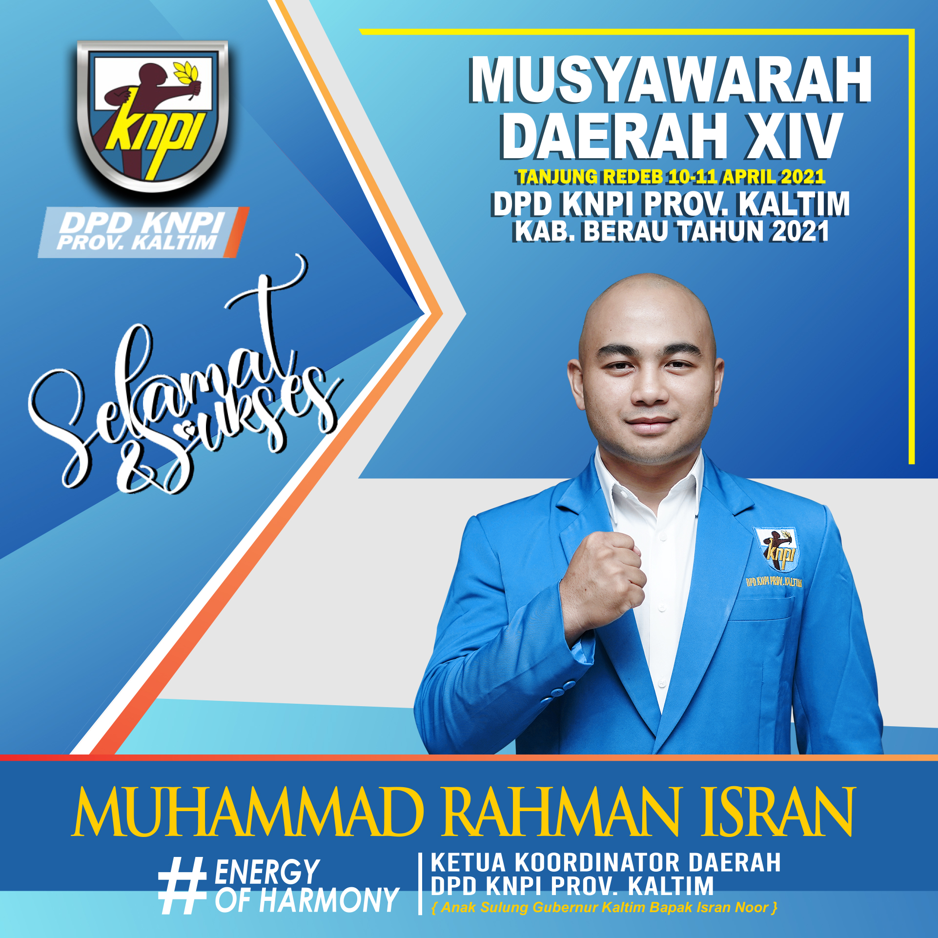 Musyawarah Daerah XIV DPD KNPI Kabupaten Berau, Tanjung Redeb, 10-11 April 2021 