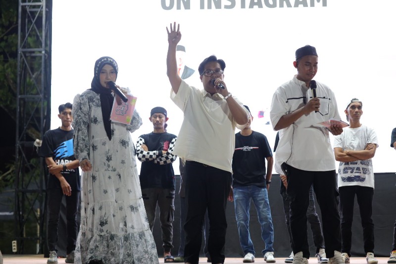 Nobar Timnas Indonesia, Wabup Kukar Buka Puasa Bersama Masyarakat Anggana