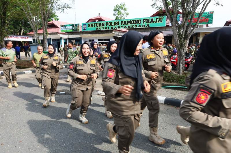 Satpol PP Kukar Gelar Lari Sigap, Tingkatkan Kedisiplinan dan Dukung Tugas di Lapangan