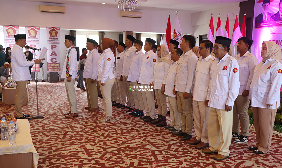 H.Alif Turiadi Resmi Pimpin DPC Gerindra Kutai Kartanegara 