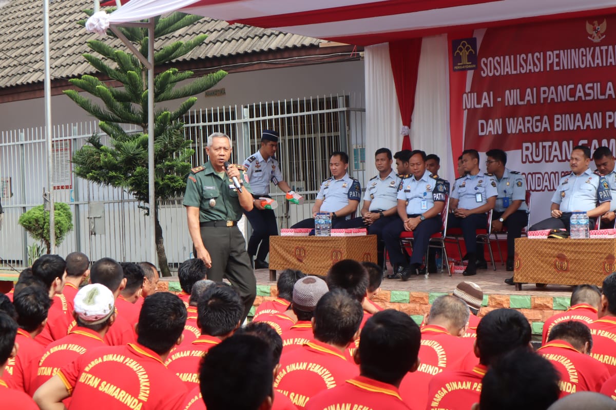 Rutan Samarinda dan Koramil 0901-02 Adakan Sosialisasi Peningkatan dan Penguatan Pancasila