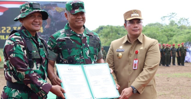 Resmi Ditutup, Pjs Bupati Kukar Klaim TMMD di Kerta Bhuana Berjalan Baik