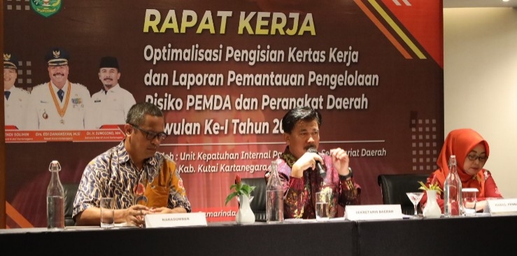 Sekda Kukar Tegaskan Pengisian Kertas Kerja dan Laporan Pemantauan Pengelolaan Risiko Mesti Cermat