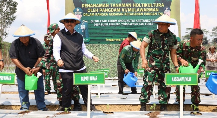 Karya Bhakti TNI dan Gernas Ketahanan Pangan Ditutup, Ini Harapan Pemkab Kukar