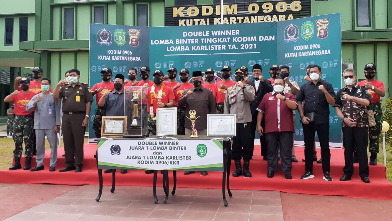 Bupati Kukar Apresiasi Keberhasilan Kodim 0906/Kukar Dalam Lomba Binter TNI-AD tahun 2021