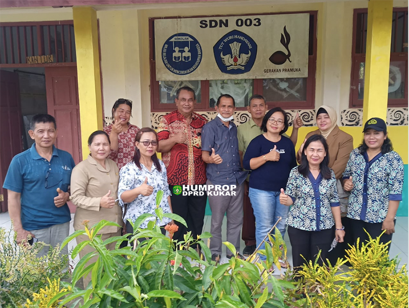 Komisi V DPRD Kukar Kunjungi Sekolah Dasar Negeri (SDN) 003 Desa Bila Talang ke Kecamatan Tabang