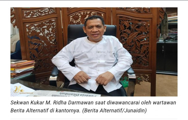 Denny Ruslan : Anggota DPRD Kukar dan Sekwan M. Ridha Darmawan tidak sensitive