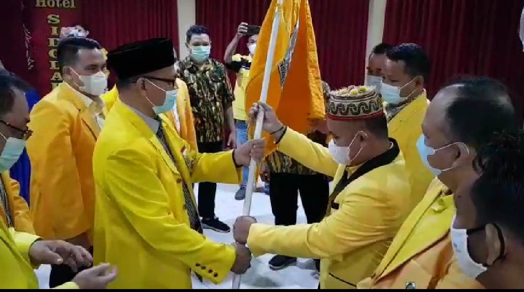 TERPILIH SECARA AKLAMASI, WAKIL BUPATI MAHAKAM ULU YUHANES AVUN PIMPIN GOLKAR PERIODE 2020-2025